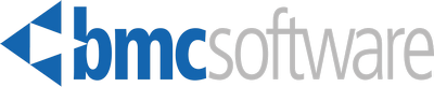 BMC Software Logo mit einem blauen geometrischen Symbol neben dem Wort bmc in Blau und Software in Hellgrau.