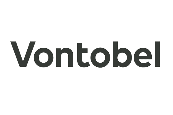 Das Bild zeigt das Wort Vontobel in fetten, schwarzen Buchstaben auf weißem Hintergrund.